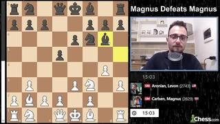 [gothamchess] magnus carlsen checkmates himself!