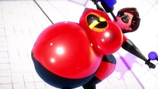 Elastigirl porn full body inflation (the incredibles) *by imbapovi
