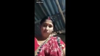 Desi indian slut milk tanker hindu whore stripping saree topless huge heavey breasts pressing boobs nipples pussy showing record