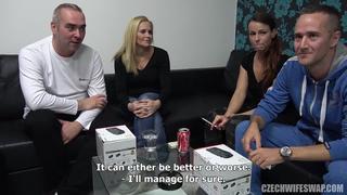 Czech porn show with conversations where husbands fuck strangers 