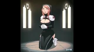 Студия derpixon prayers of a nun молитвы монашки порно хентай / porno hentai