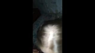 Fucked a drunken girlfriend in his mouth and cum in pussy, draining private sex, privat telegrams, Russian homemade porn with conversations, young 