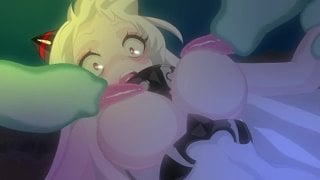 Tentacle fucked hard