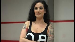 Curvy brunette in gangbang hardcore sex, big ass movie