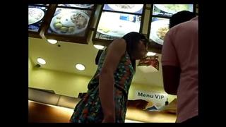 Indian upskirt spy at the shopping mall