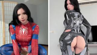 Sweetie fox passionate spider woman vs anal fuck lover black spider girl!