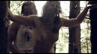 Four tourists are hardly young in turn in the forest (sex and ass, very painful, screams in pain, hard in anal, tight point) 