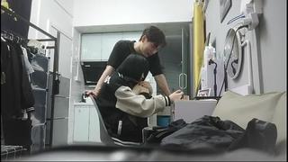 Korean teen fucked by her home