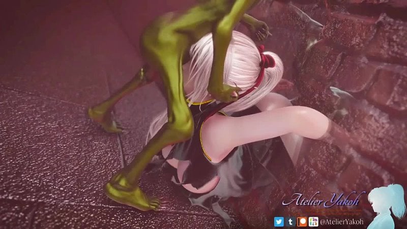 Hentai goblins fuck elf girl stuck in a wall creampie 3d porn gold goblins 720p