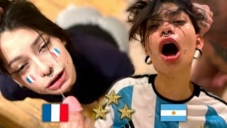 Meg vicious argentina world champion, fan fucks french after final [pov, blowjob, deepthroat, cowgirl, doggystyle, facial]