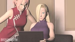 Borutonaruto next generations naruto (series) ino yamanaka sakura haruno uzumaki boruto 3d animeted video