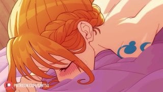 Nami And Luffy Inside The Ship