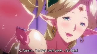 Hentai хентай 18+ kyonyuu elf oyako saimin 2 [субтитры]