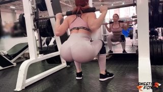 [sweetie fox] с игрушкой в тренажерном зале / порно / porno 2023