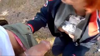 Russian Soldier Caught Ukrainian Milf In The Forest 