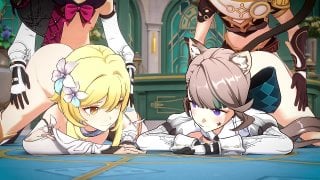 Lumine x lynette • люмин x линетт •【genshin impact】(mellewd)