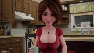 Aunt cass morning routine full animation clothed 1080p