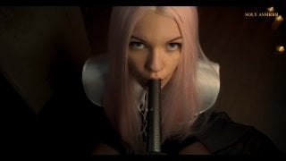 soly asmr slurping 3dio gullet sounds , ears tonguing , finger blowing cock + feet