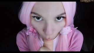 Soly asmr dildo blowjob