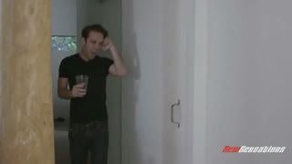Мачеха трахнула сына, русские субтитры, брюнетка с подтянутым телом, stepmom, mom, mother, son, сын