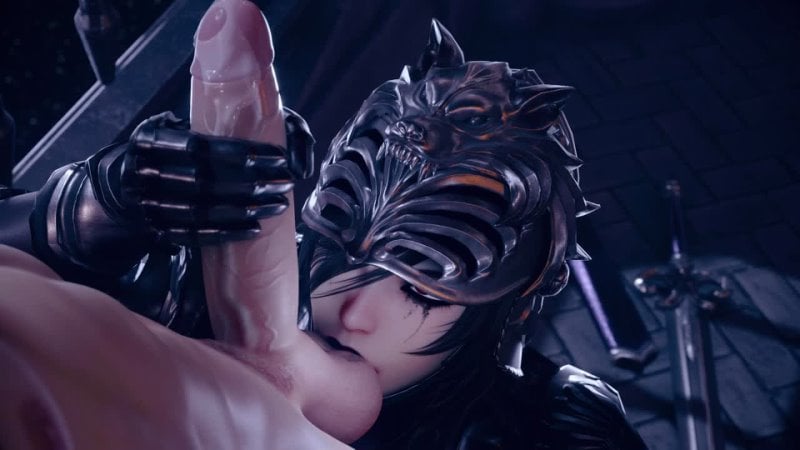 Bouquetman hilde handjob+ballsucking goth