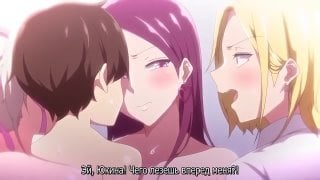 Хентай порно две сочные похотливые тянки соблазнили молоденького парня