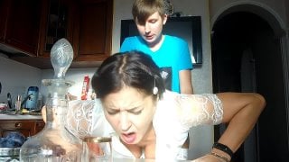 Трахнул раком зрелую маму в чулках (частное)