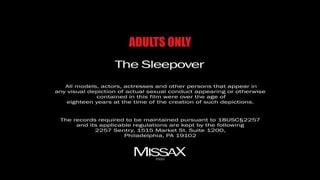 The sleepover slim blonde girl