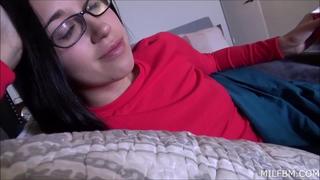 Family therapy young brunette with slim body sexy stepsister fuck dirty bro (porno,incest,taboo,f