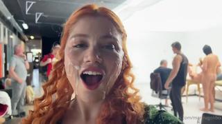Marina Gold Marina Gold 5 Stream Cumwalk Mass Ejaculation , Blowjob , Facial Cumshot , Swallow , Teenager
