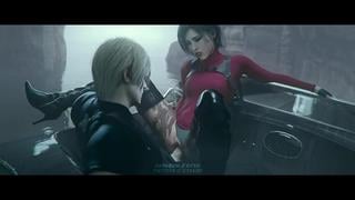 #rule34 resident evil 2 ada wong & leon scott kennedy (dtee3d)