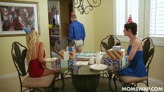 Momswapped brooklyn chase olive glass birthday swap surprise