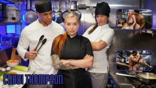 Curvy young brunette yes chef!