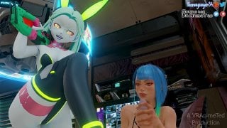 Hentai cyber edging rebecca&lucy edgerunners cyberpunk porn sex