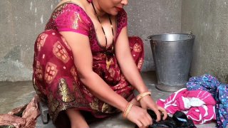 Desi beautiful indian aunty fucked by her stepson in saari