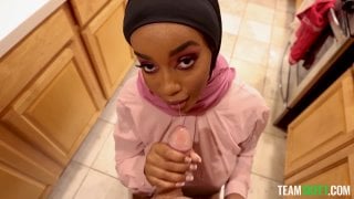 Lily starfire (shy hijab girl learns all about a weird american tradition)