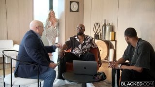 Savannah bond in curvy curvy blonde being spit roastedavannah gets bbc spit roasted