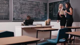 Caughtfapping 24 08 12 curvy brunette in threesome in class xxx 1080p [bigass, bigtits, threesome, cumshot, hardcore, milfy, deep