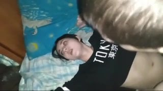 Real entry got the chick drunk and fucked her in the pussy, let her go in a circle 