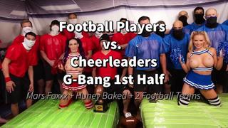 Danielle renae, mars foxxx 22 football players vs 2 cheerleaders gangbang 1st half [all sex gangbang orgy group, anal, big tits