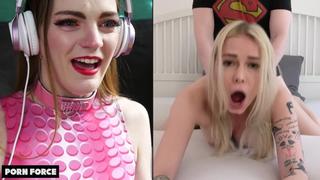 [pornforce] carly rae summers reacts to please cum inside of me! (mimi cica redhead carly rae collar big piercing blue)