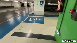 [madbros] yenifer chacon, alicia trece two big ass latina fucked by two black guys in a parking lot