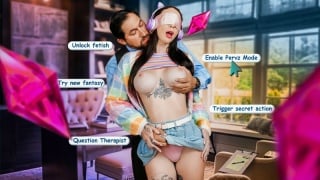 Indica marie (fucking irl! shy e girl squirts all over her pervy therapist’s cock)