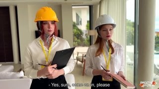 Creampie | sex inspection from sweetie fox and diana rider