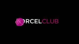Two blonde babes giving intense blowjob at dorcel club