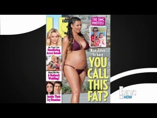 Kim kardashian's bikini baby bump