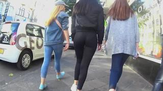 Tight leggings candid teen perfect ass