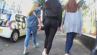 tight stretch pants candid teenager perfect arse