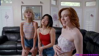 Jessie saint, lulu chu, madi collins take your fun sized sister and her friends [all sex, hardcore, blowjob, incest]