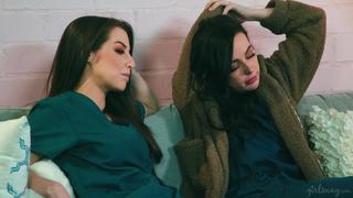 whitney wright , spencer bradley nursing their feelings [lesbian]